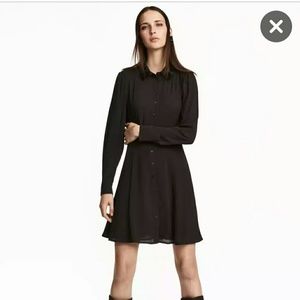 Peter Pan embellished collar fit and flare dress